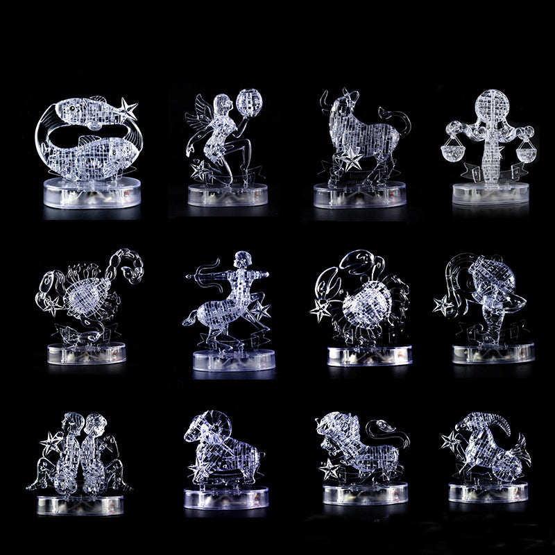 3D Horoscope Crystal Jigsaw Puzzles