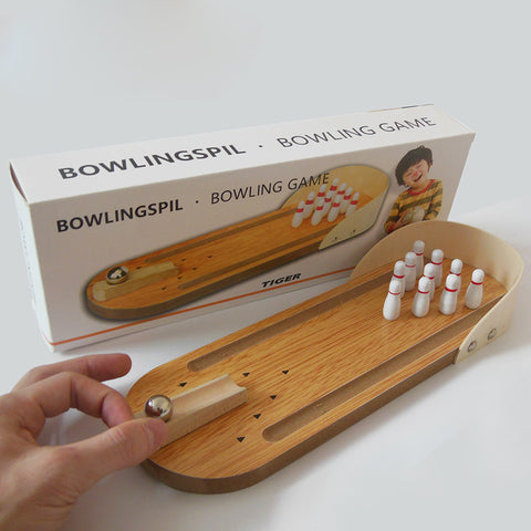 Wooden Mini  Bowling Table Game