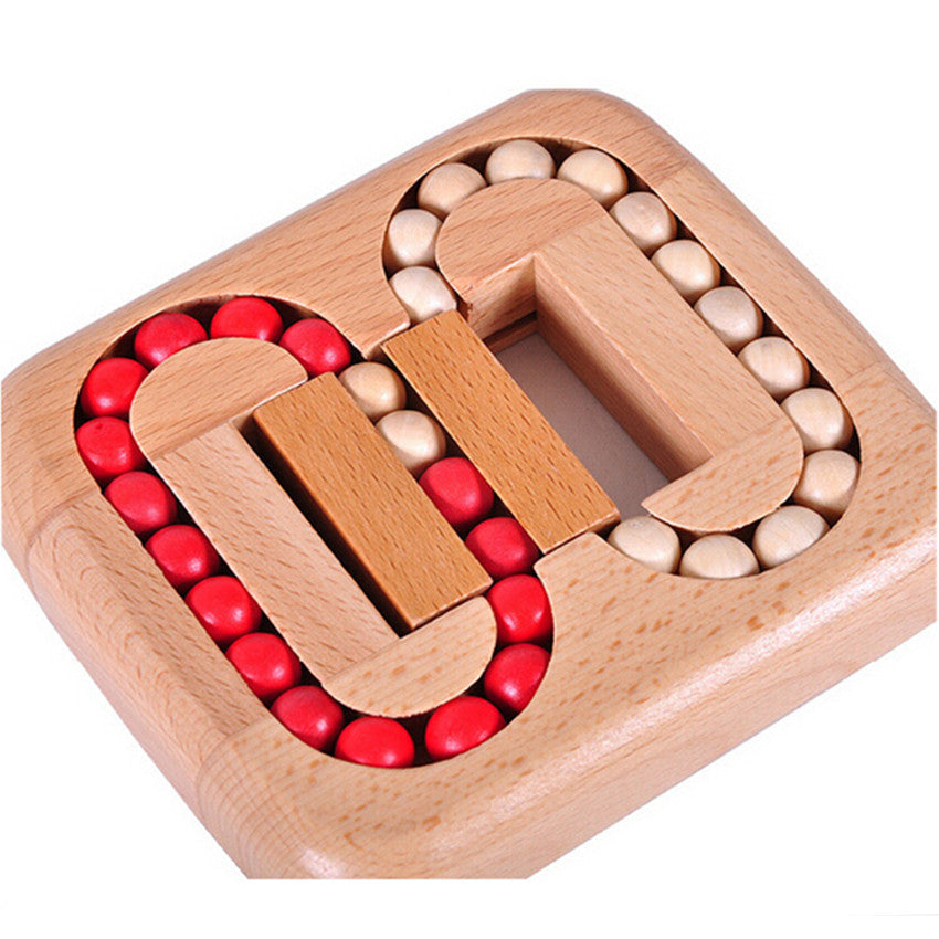 Wooden Beaded Brain Teaser Puzzle