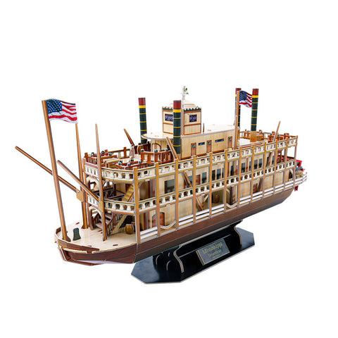 DIY Mississippi Steamboat Ship Puzzle Kit