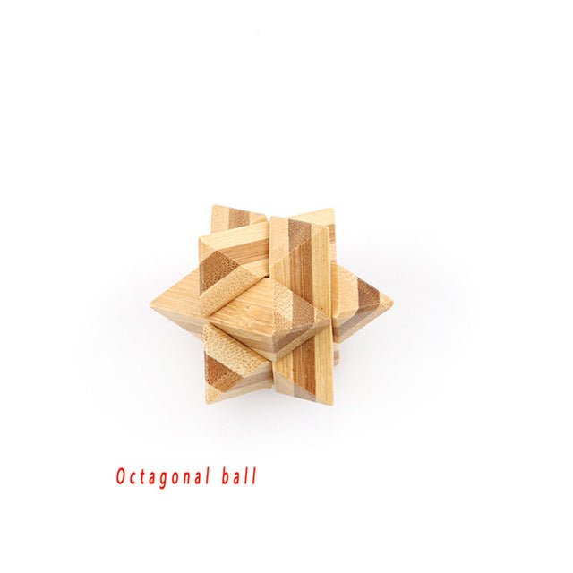 Wooden Interlocking 3D Puzzles